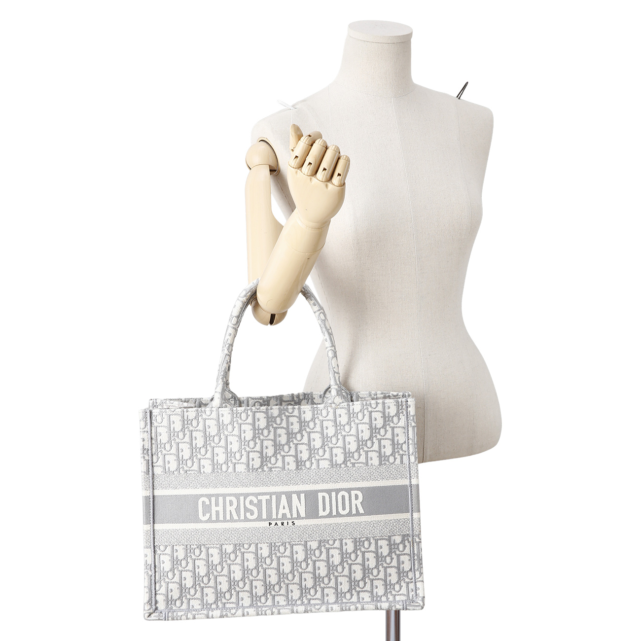 CHRISTIAN DIOR(USED)크리스찬디올 북토트백 미디움 그레이